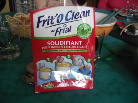 Solidifiant Frit'O Clean pour bain de friture usagé Frial