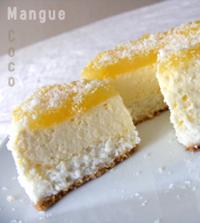 Cheesecake Noix de Coco et Mangue Anise