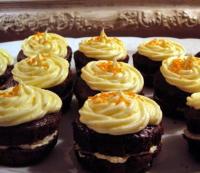 Cupcakes au Chocolat et  l\'Orange Caramlise