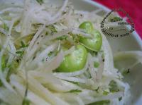 Salade de Chou Rave Rp, Fves et Graines Germes de Cresson